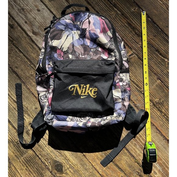 NIKE Heritage Floral Backpack • Gym Bag • Limited Stock • Purple Black Pink main image 5